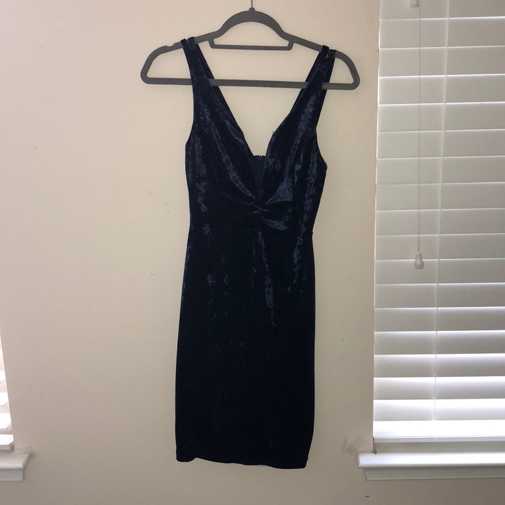 Blue Velvet BodyCon Dress